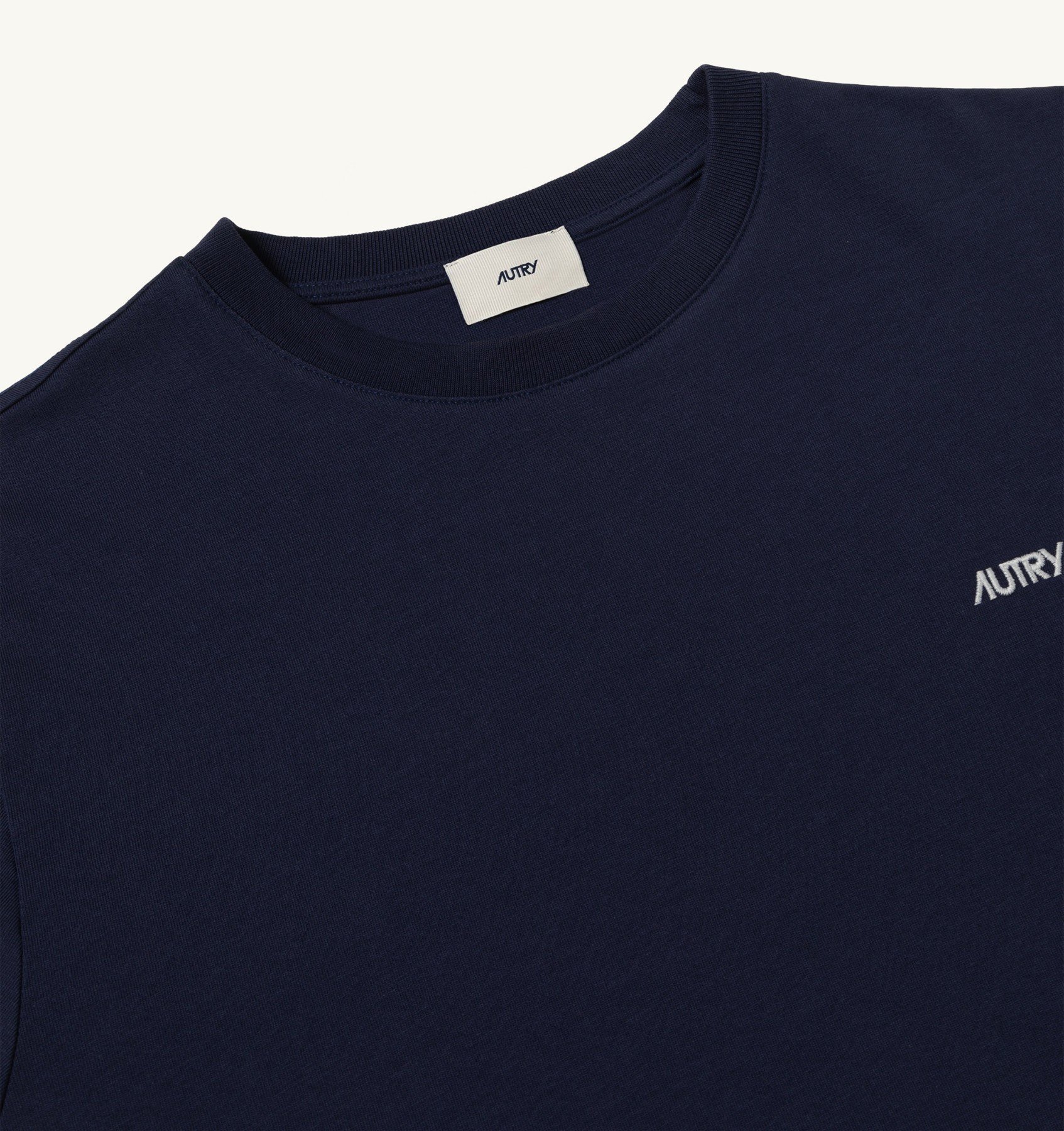 Shop Autry Cotton T-shirt In Black