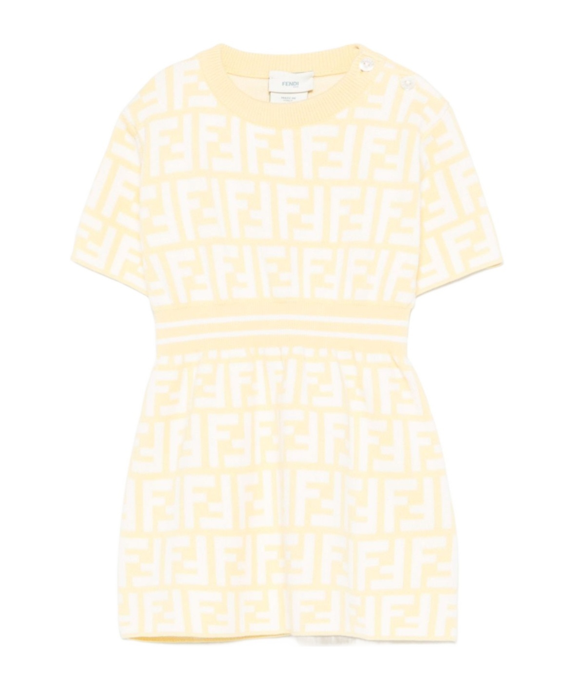 FENDI FENDI KIDS MONOGRAM JACQUARD JERSEY DRESS
