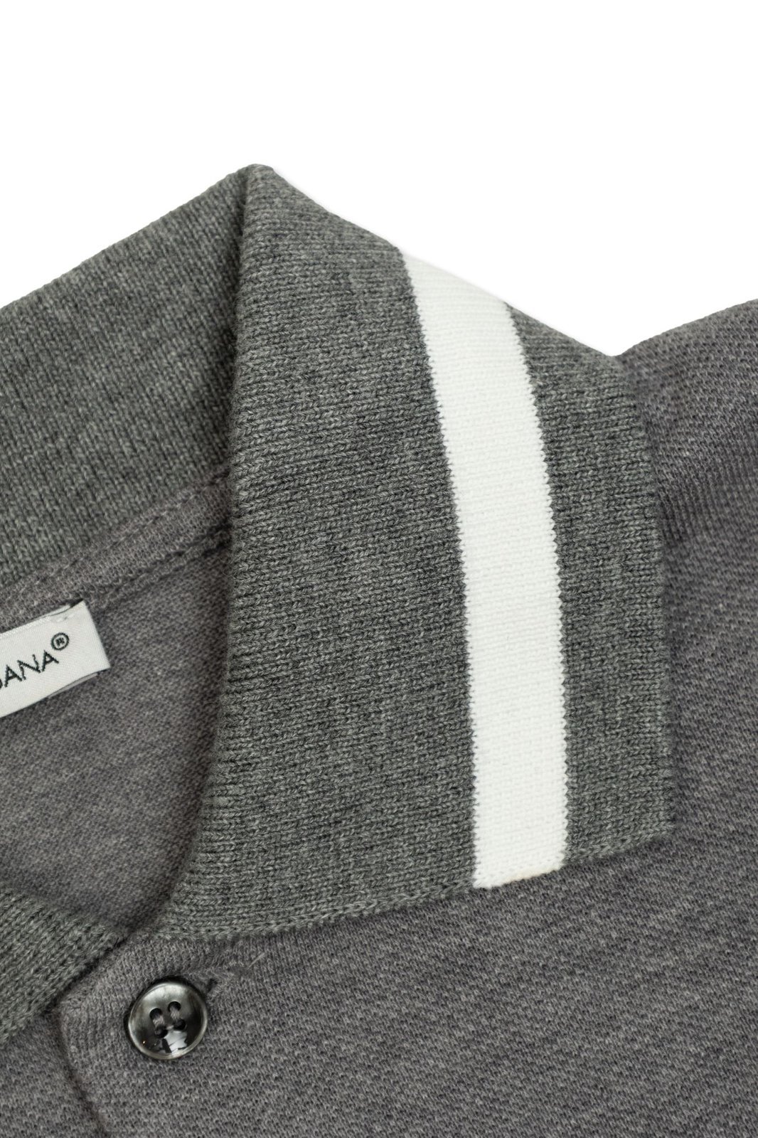 Dolce & Gabbana Logo-embroidered Polo Shirt In Gray