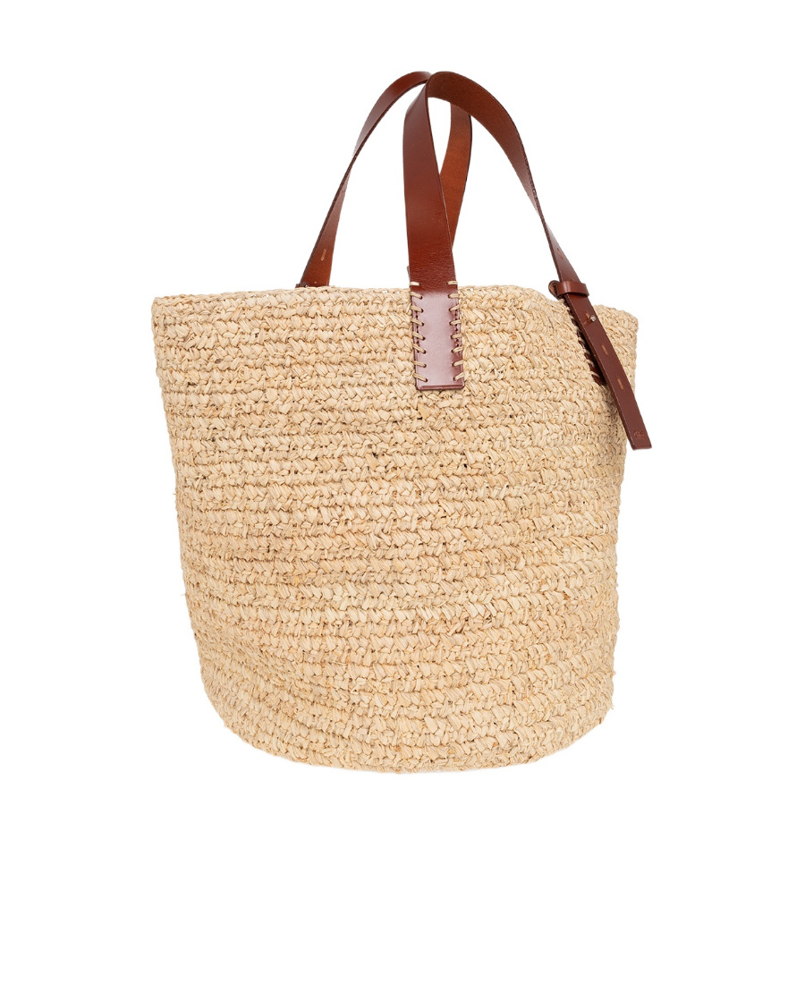 Chloé Weave Lafite One-shoulder Bag In Nude