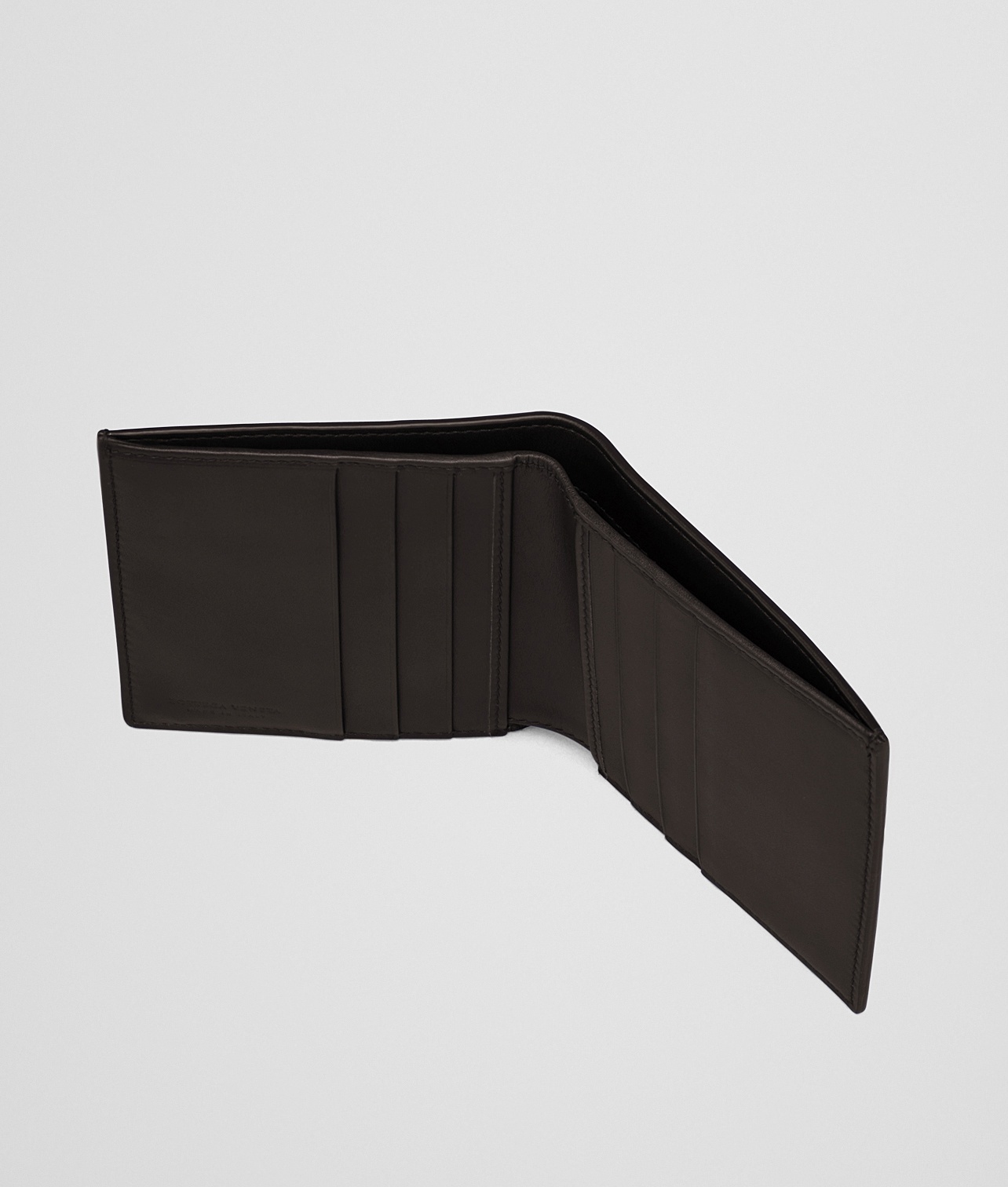 Bottega Veneta Intrecciato Weave Bifold Wallet In Black