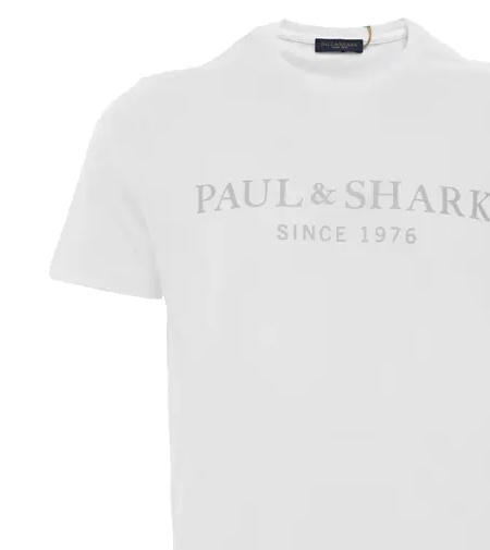 Shop Paul & Shark Logo Details T-shirt In White