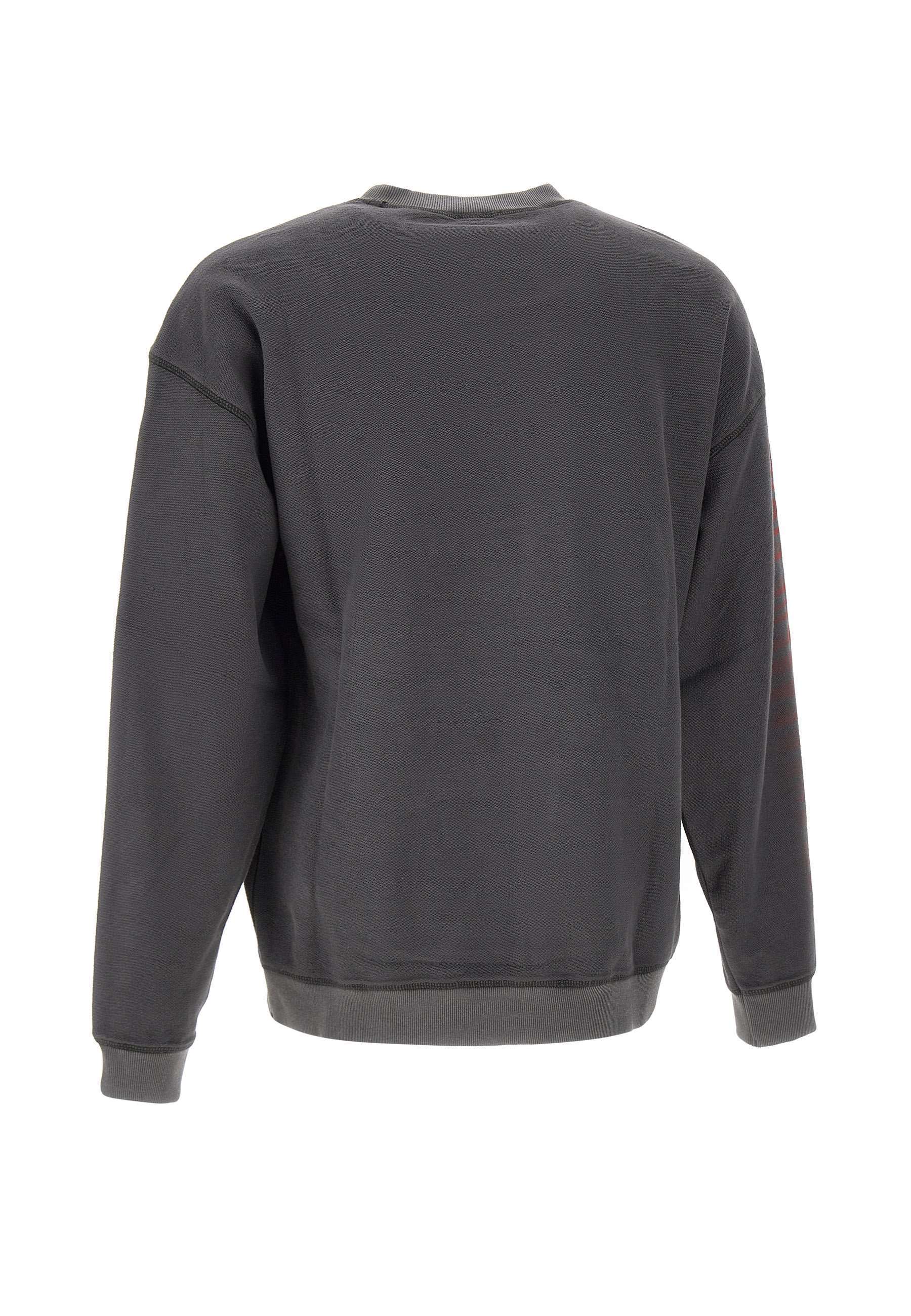 Diesel S-boxt-t1 Logo-print Sweatshirt In Gray