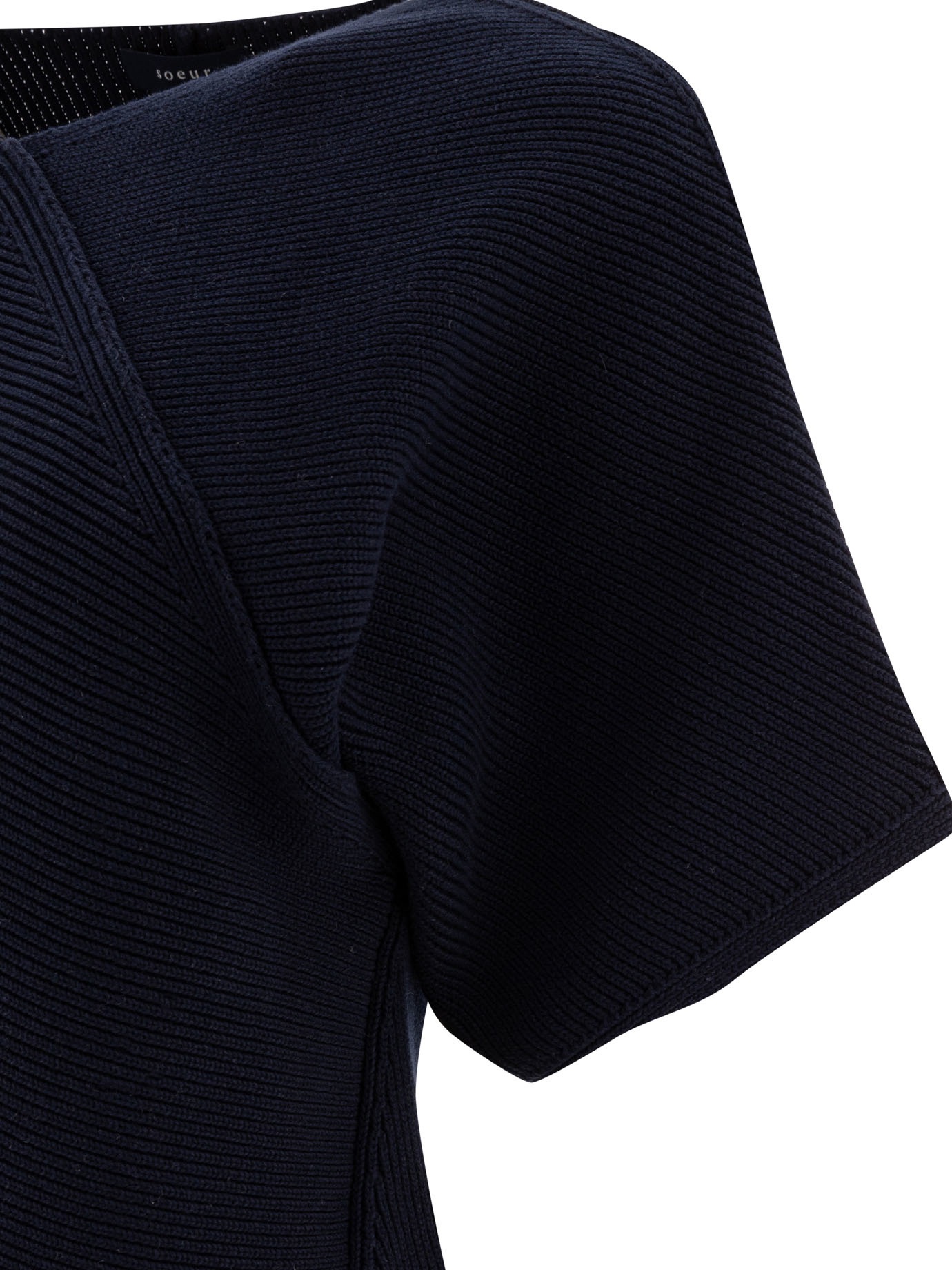 Shop Soeur Asymmetric V-neck Sweater