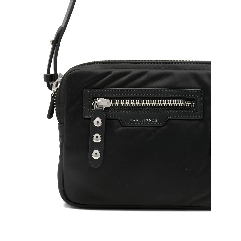Anya Hindmarch Studded Strap Zip Cross Body Bag In Black