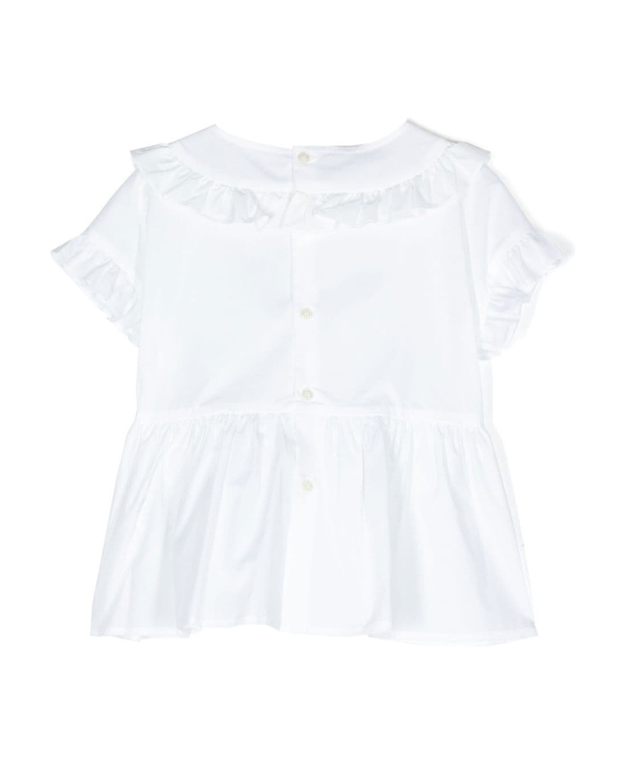 IL GUFO IL GUFO RUFFLED TRIM CREWNECK T-SHIRT