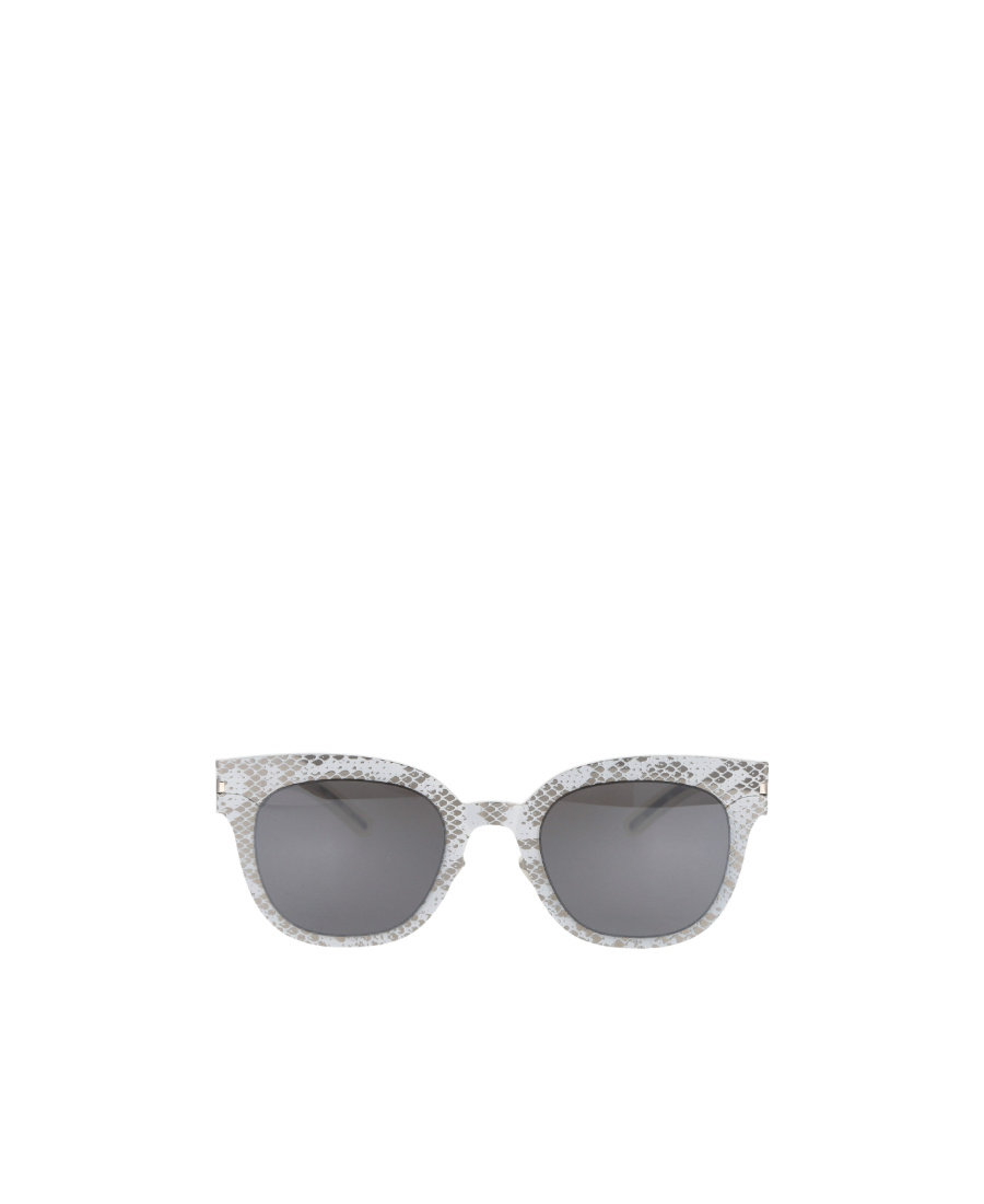 Mykita Python-print Wayfarer-frame Sunglasses In Gray