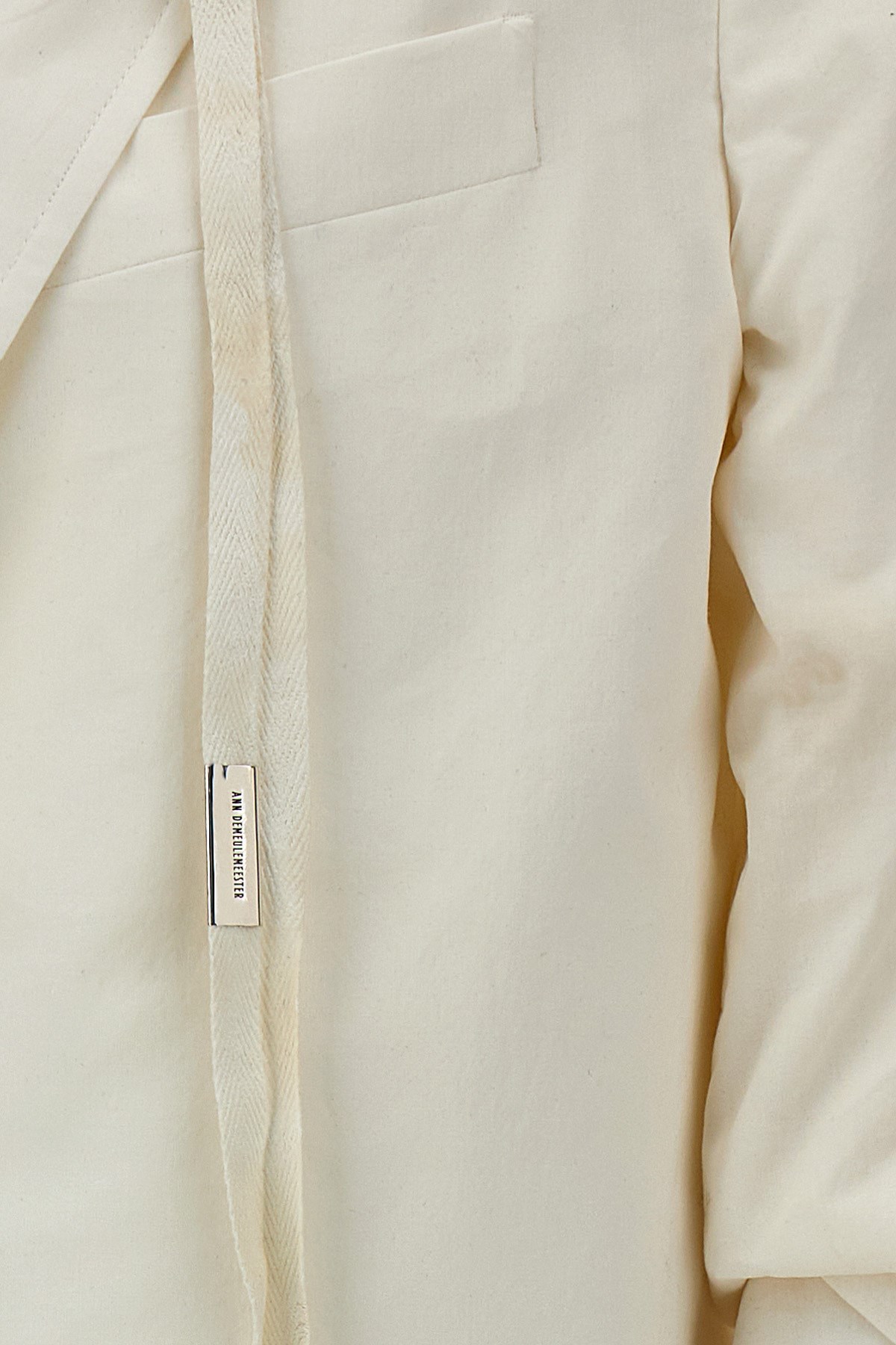Ann Demeulemeester Renske Single-breasted Suit Jacket In White