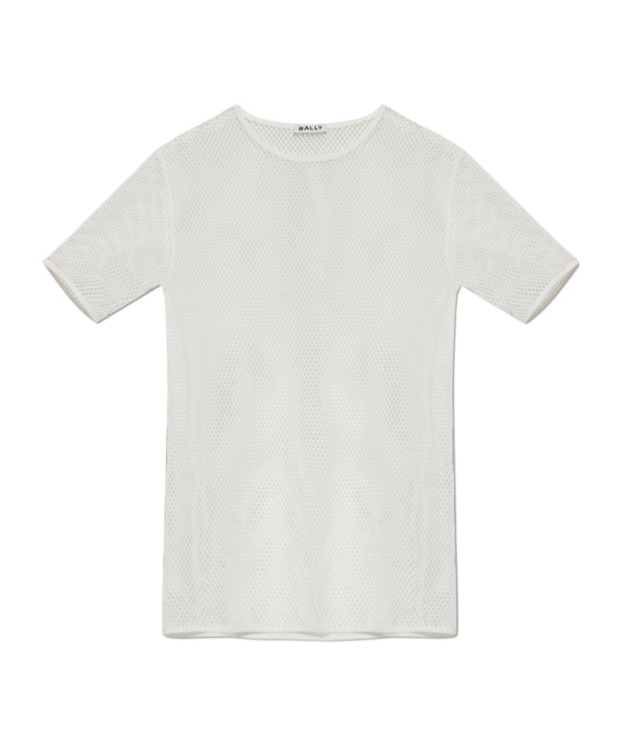 Bally Pierced T-shirt In White