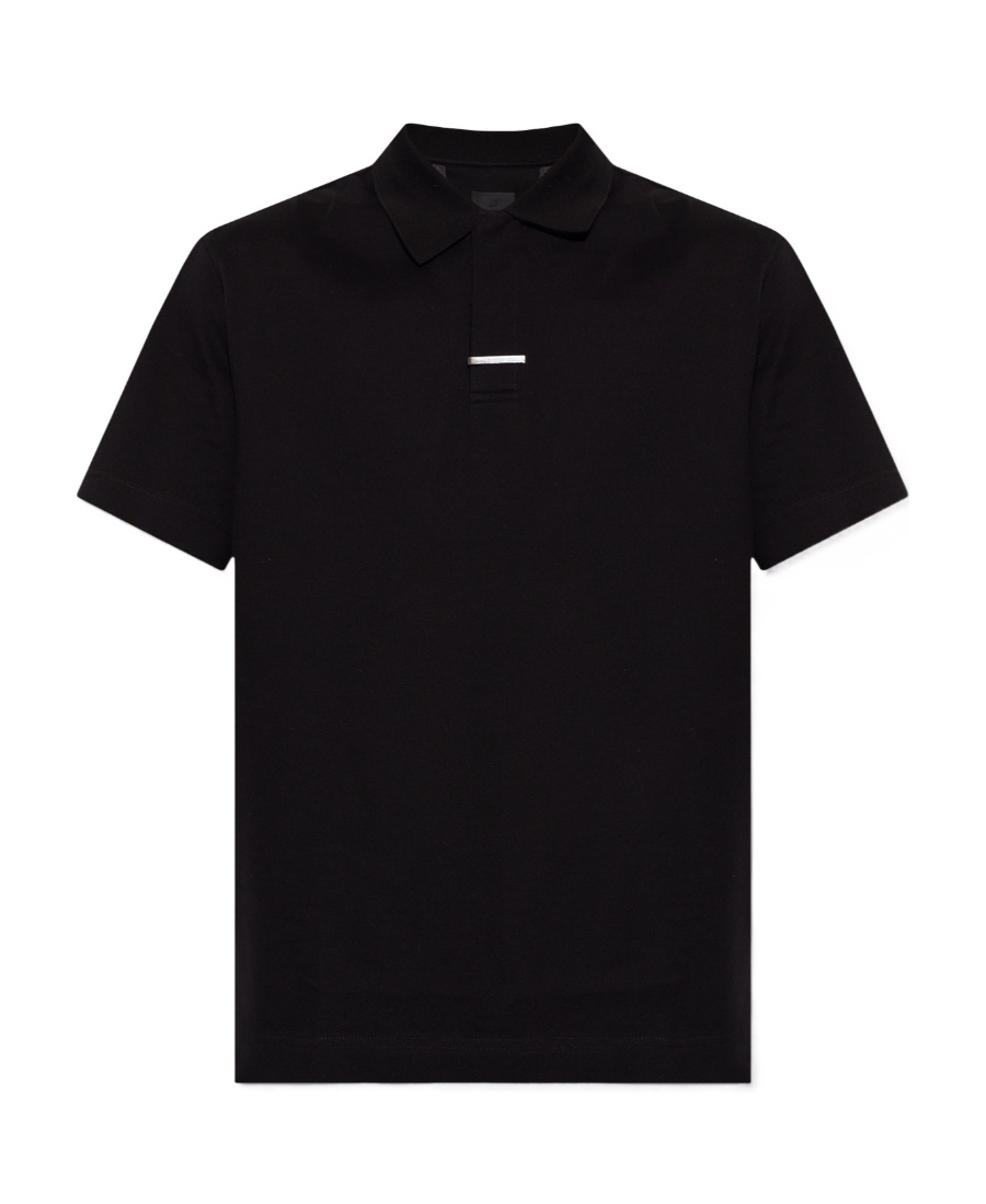 Givenchy Black Polo Shirt In Cotton In Black