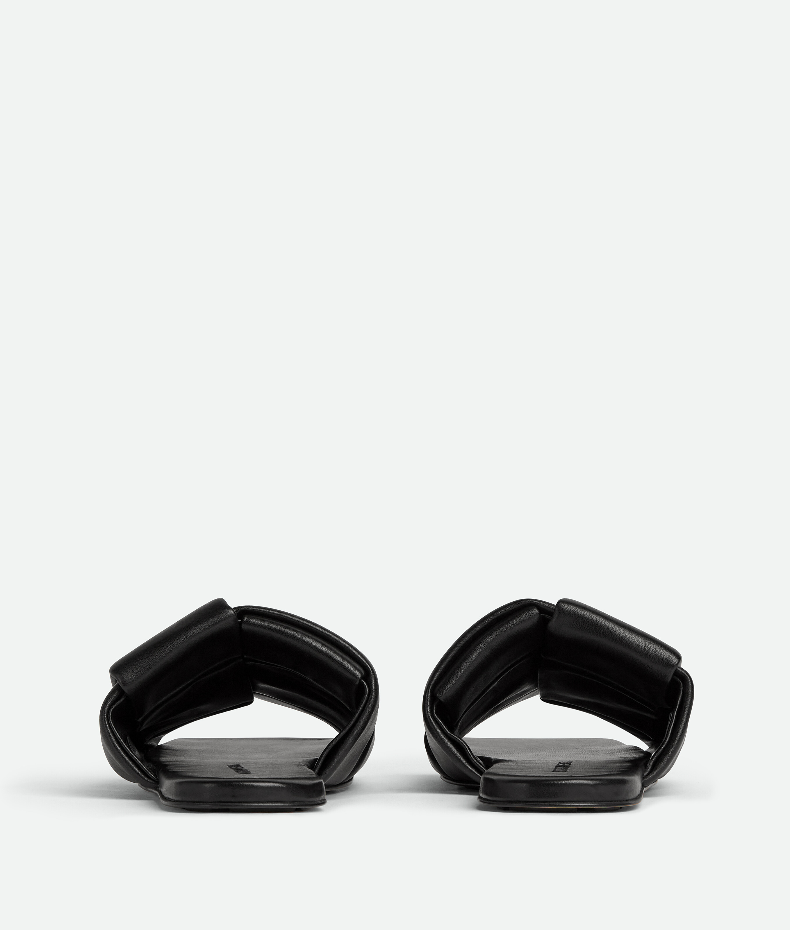 BOTTEGA VENETA INTERWOVEN LEATHER FLAT SANDALS