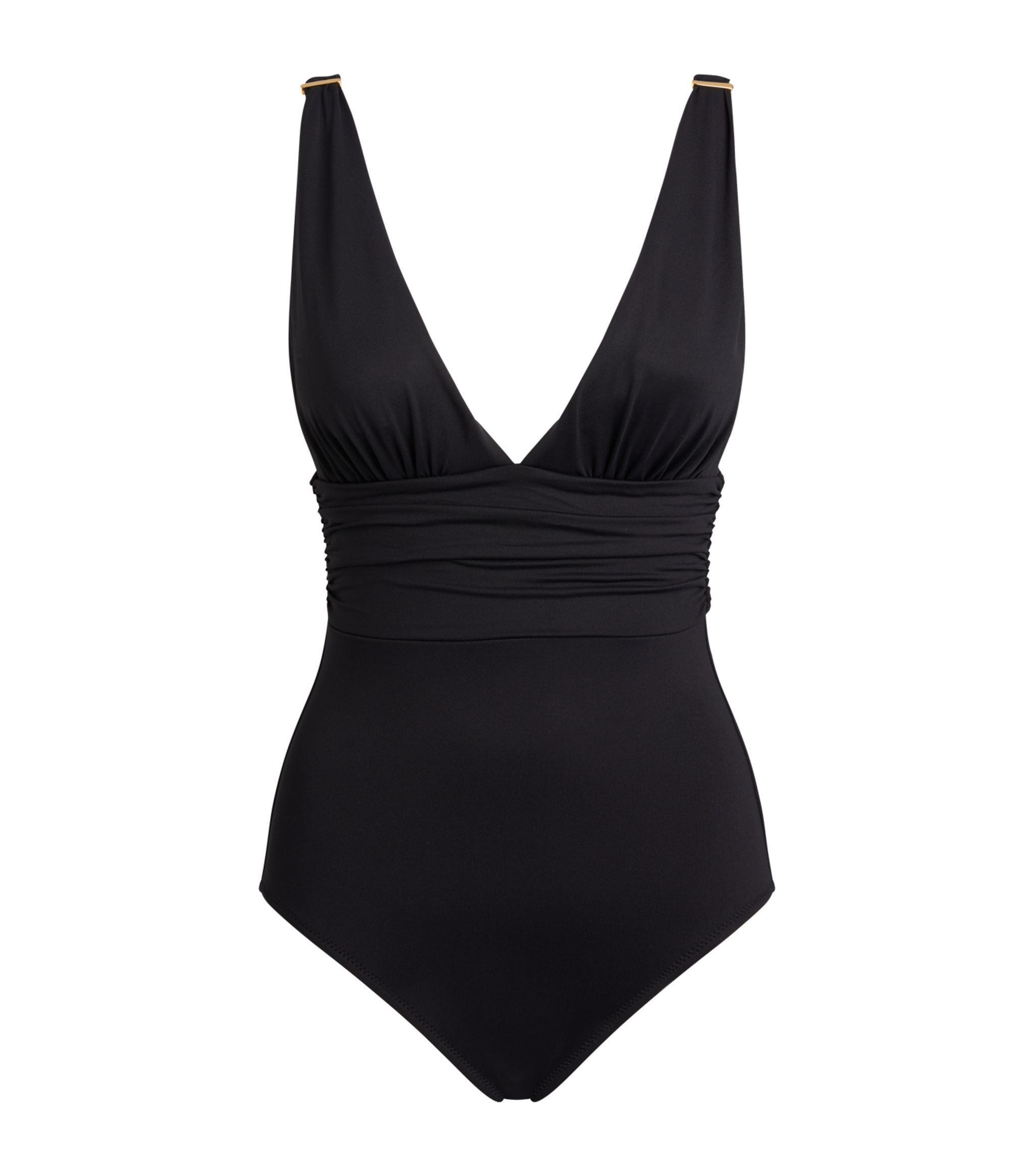 Melissa Odabash Veneto Wrap-effect Swimsuit In Black
