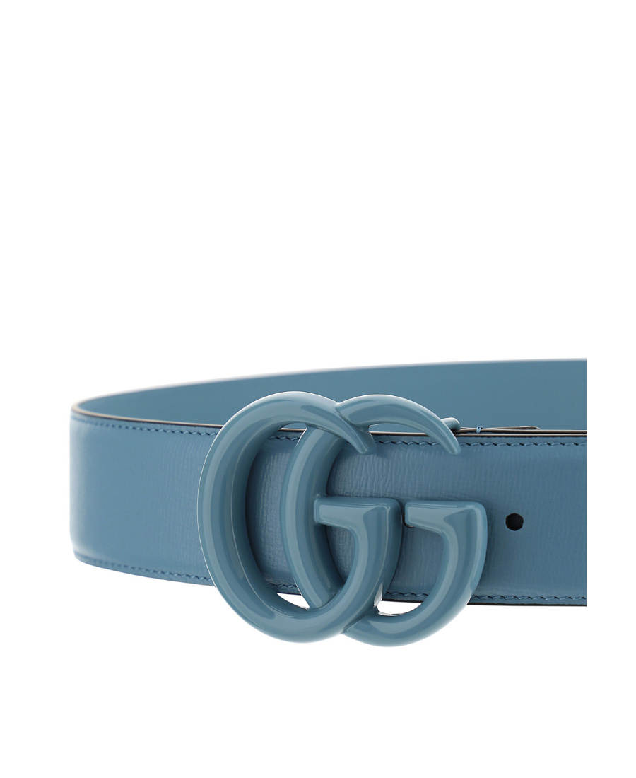 Gucci Logo Belt In Blue