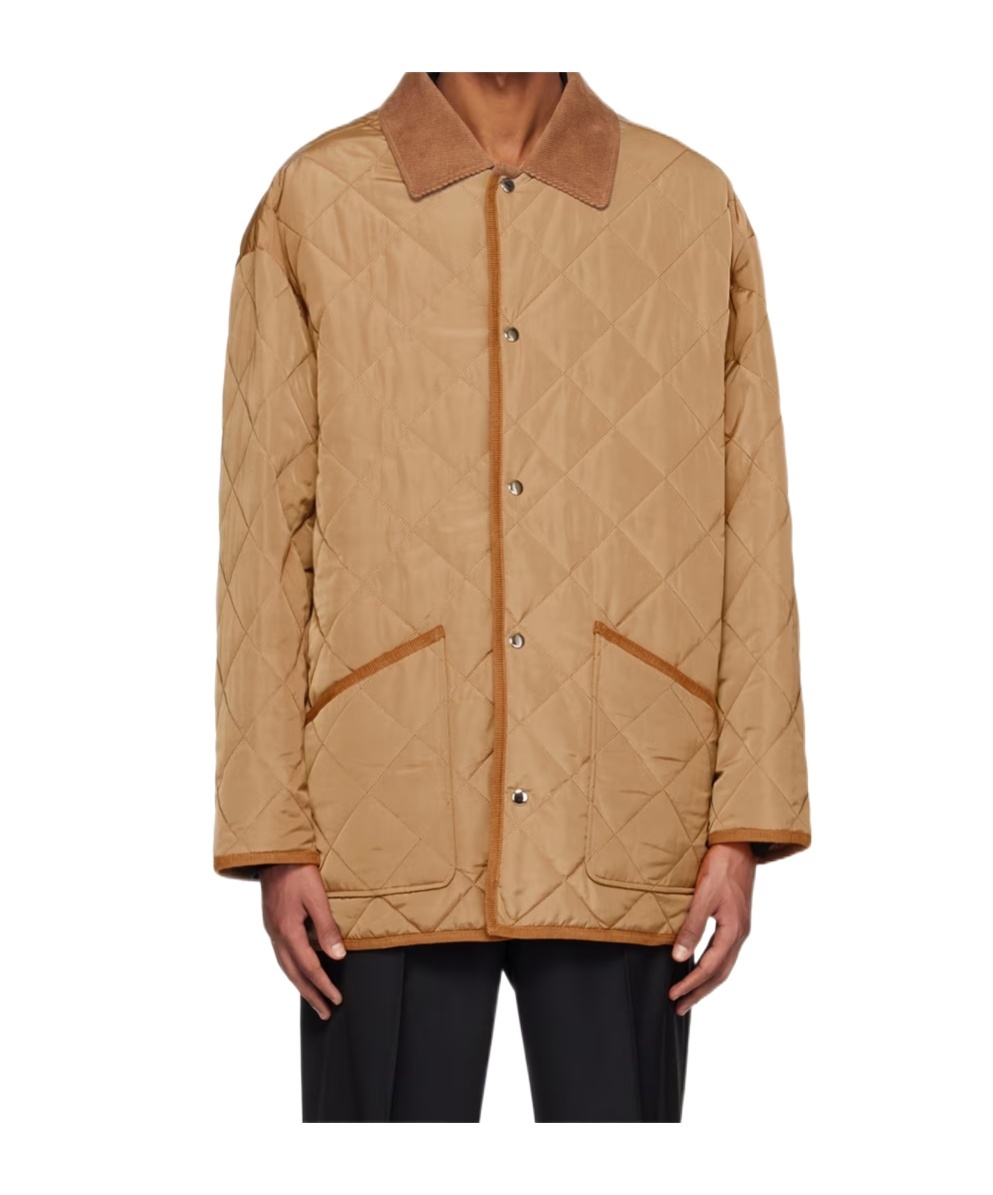 Filippa K Insulated Quilted Recycled Polyester Faille Jacket In Brown