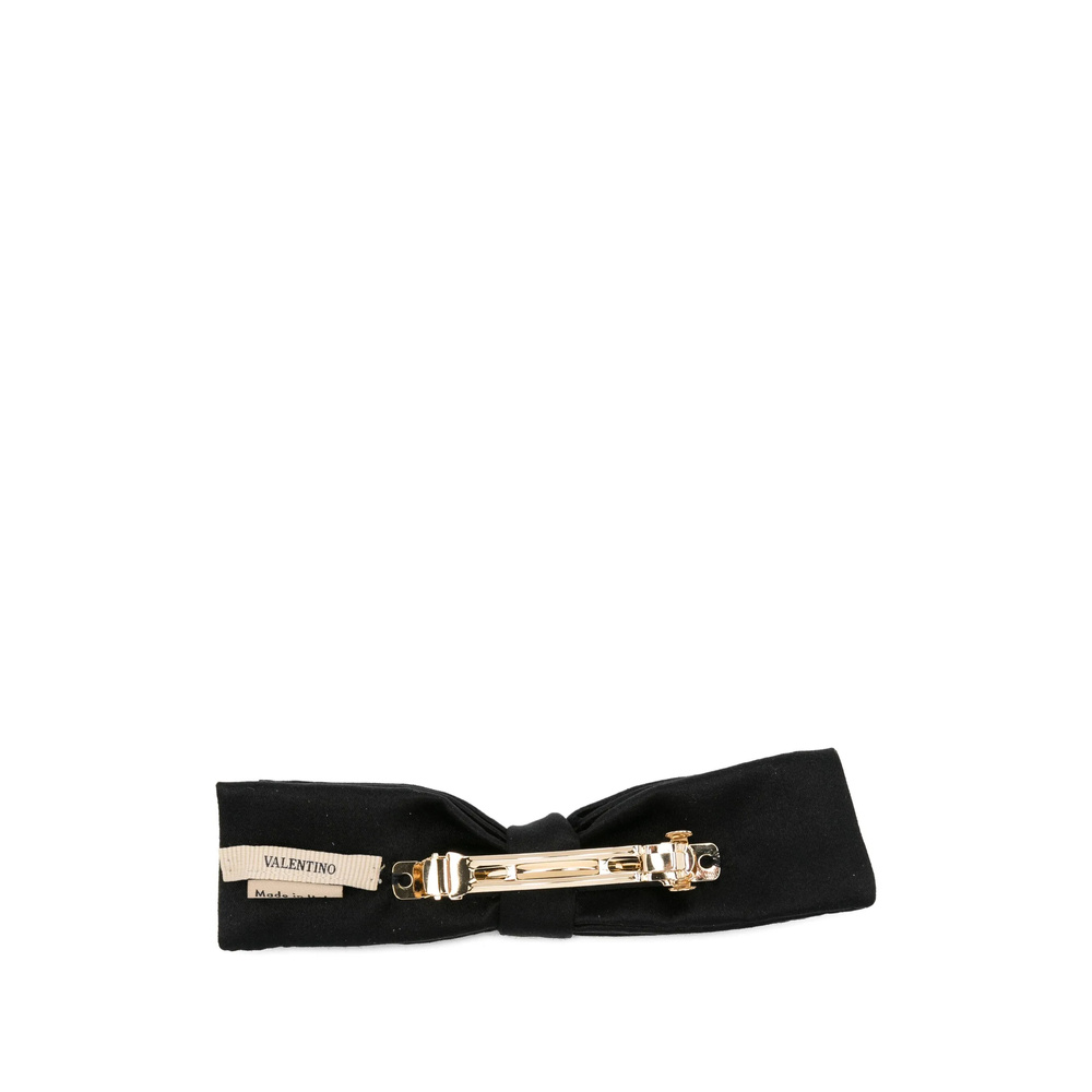 Valentino Hair Bow Design Accessories Collection In Black