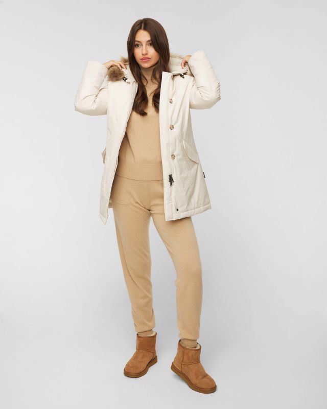 Shop Woolrich Arctic Parker Down Jacket In White