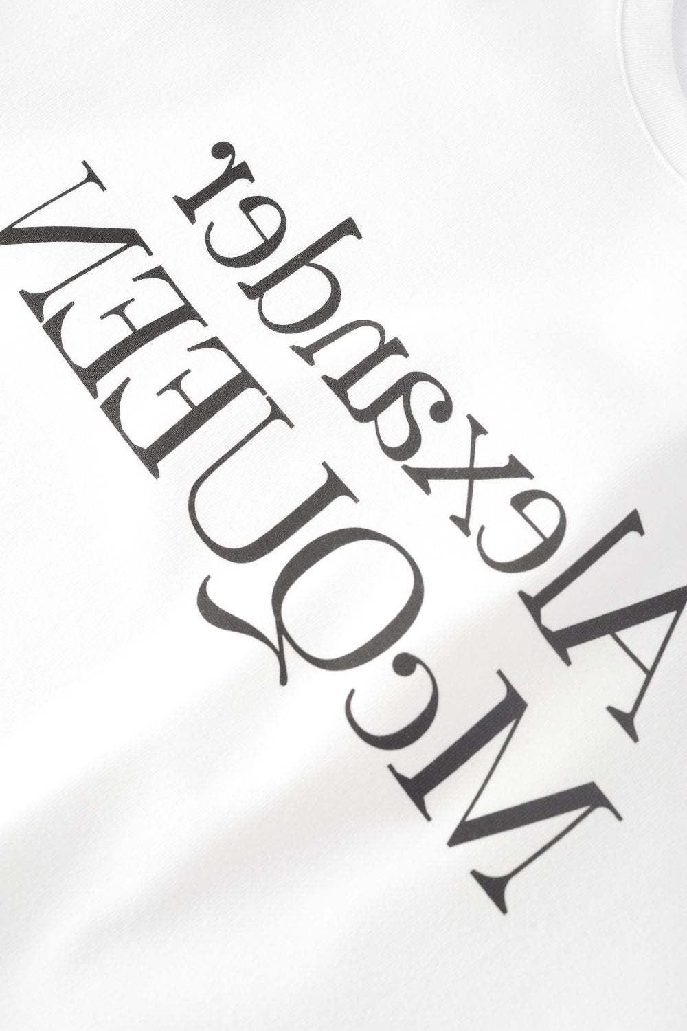 Alexander Mcqueen Alexander Mc Queen Reflected Logo T Shirt In White