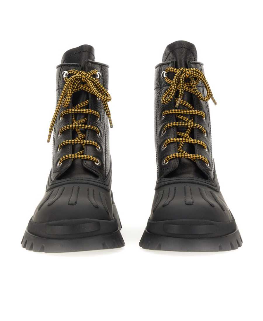 Dsquared2 Lace-up Leather Ankle Boots In Black