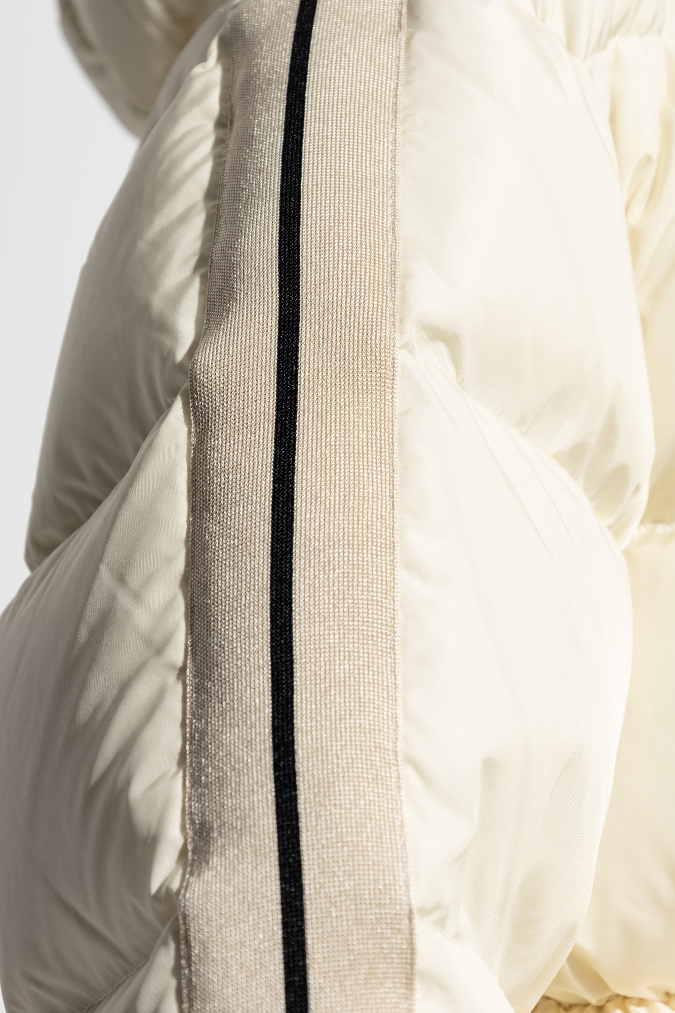 Palm Angels Logo-print Puffer Jacket In White