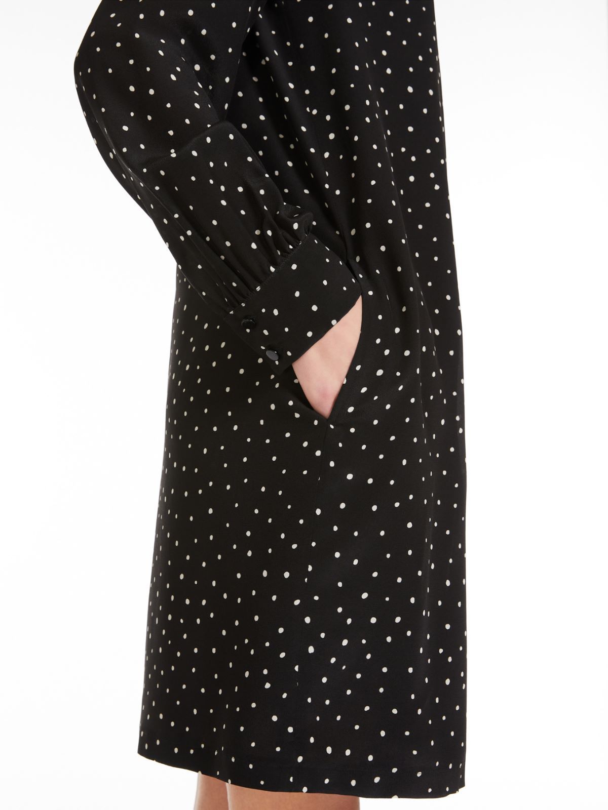 Max Mara High-necked Dress In Black