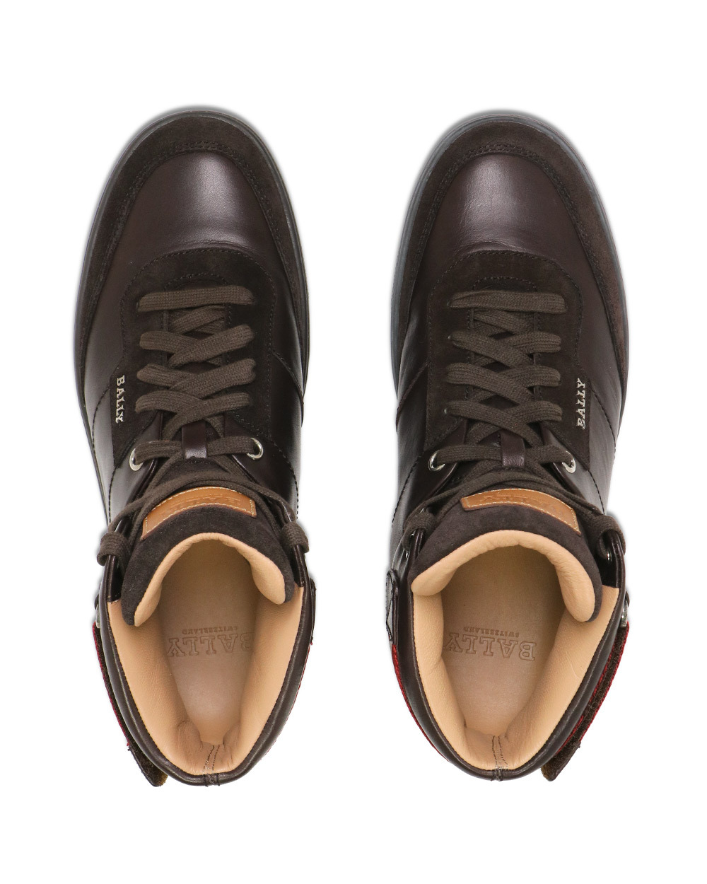 BALLY LOGO HIGH-TOP LEISURE SPORTS SHOES