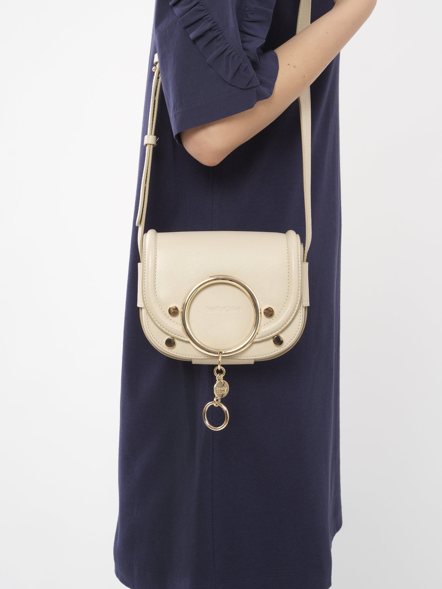 See By Chloé Logo Shoulder Bag In Nude