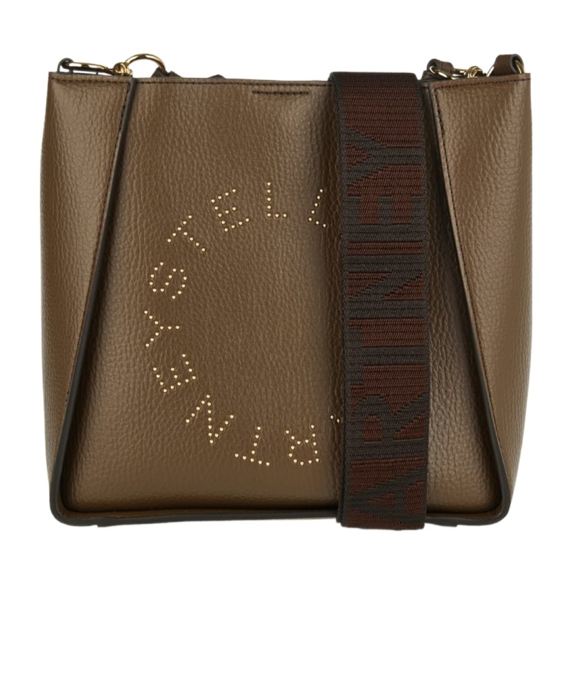 Stella Mccartney Logo Shoulder Bag In Brown