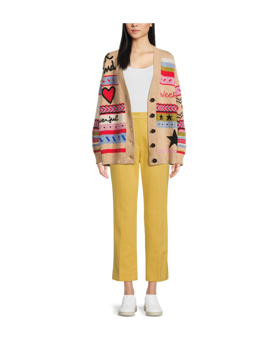 Weekend Max Mara V-neck Knitted Sweater In Nude