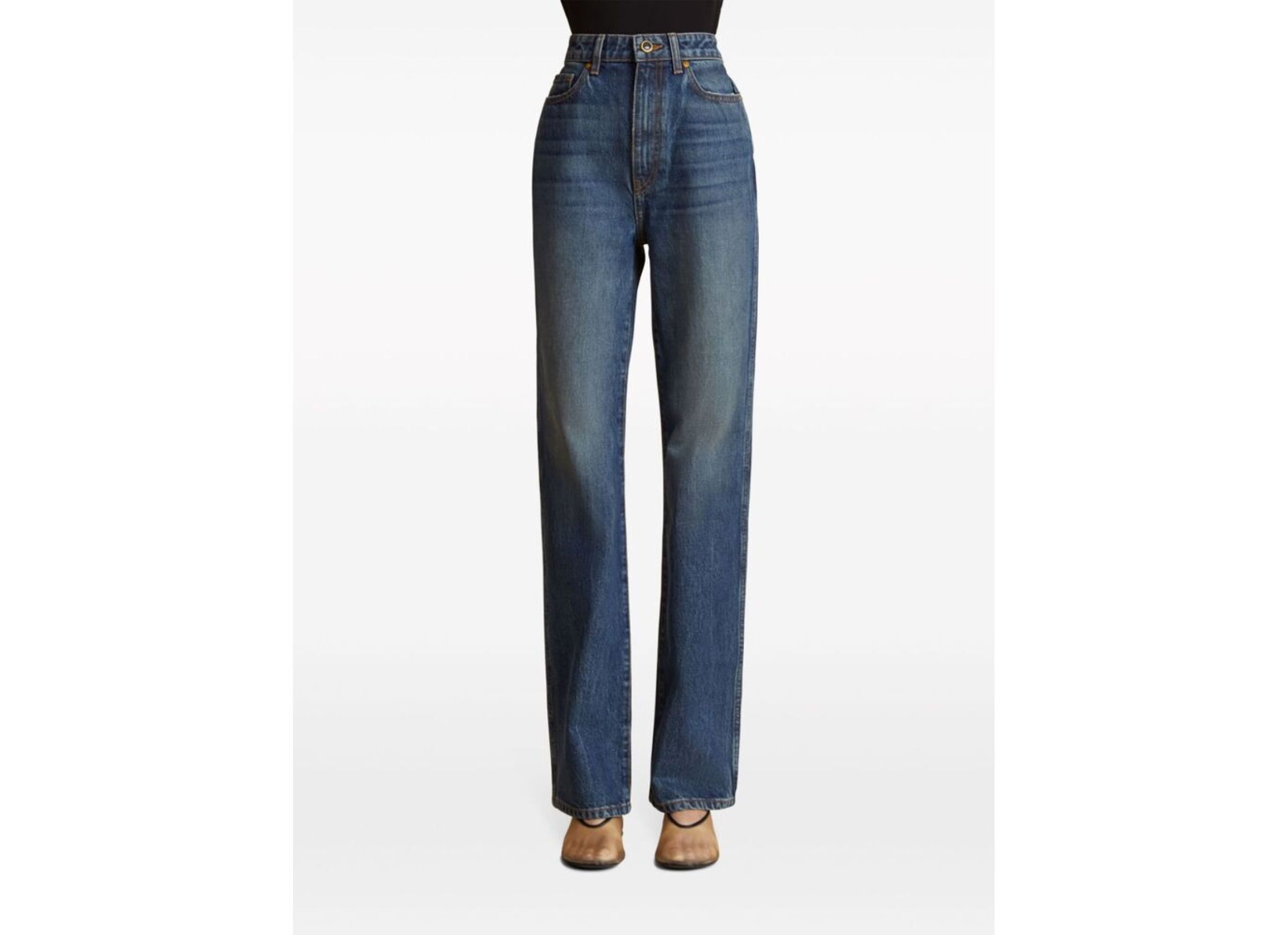 Khaite The Danielle High-rise Jeans In Blue