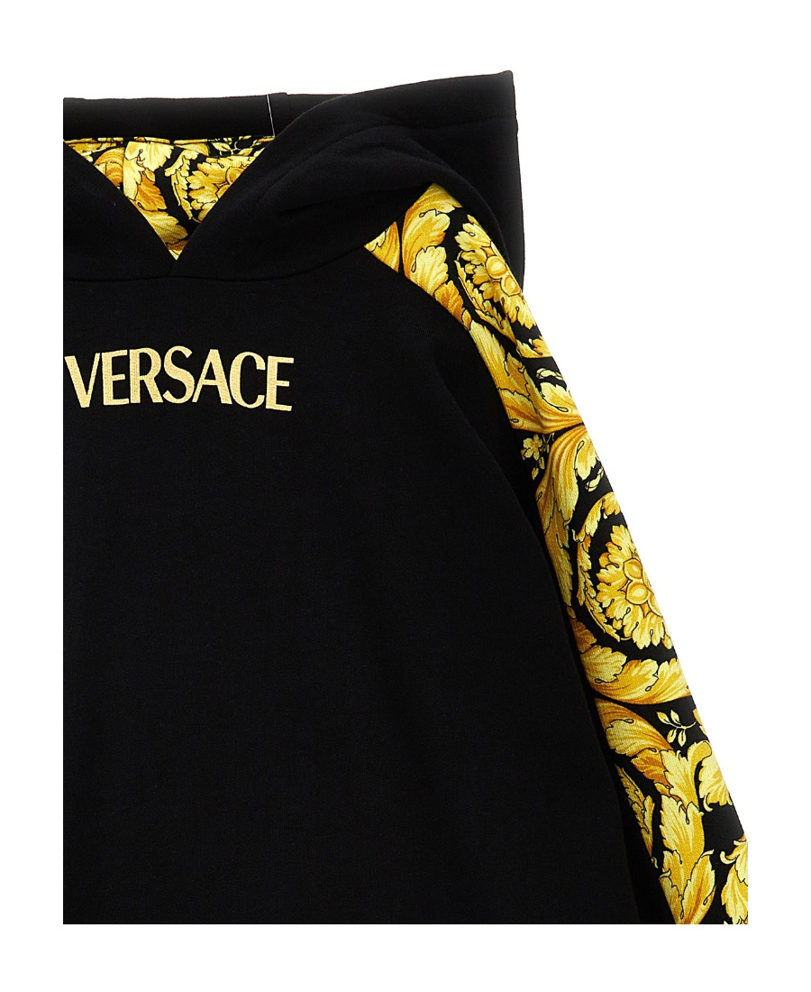 VERSACE MEDUSA-PRINT FLEECE HOODIE 