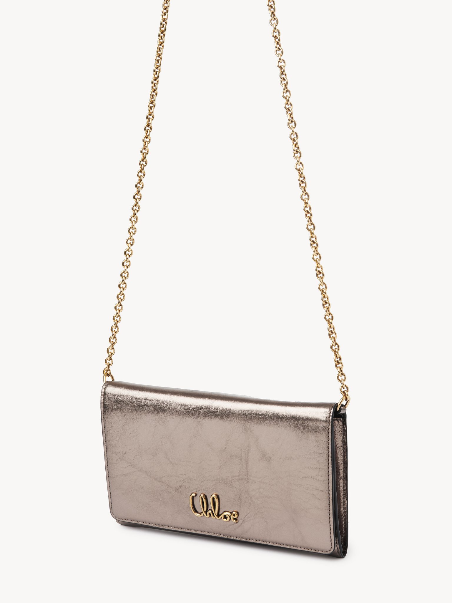 Chloé Iconic Chain Shoulder Bag In Nude