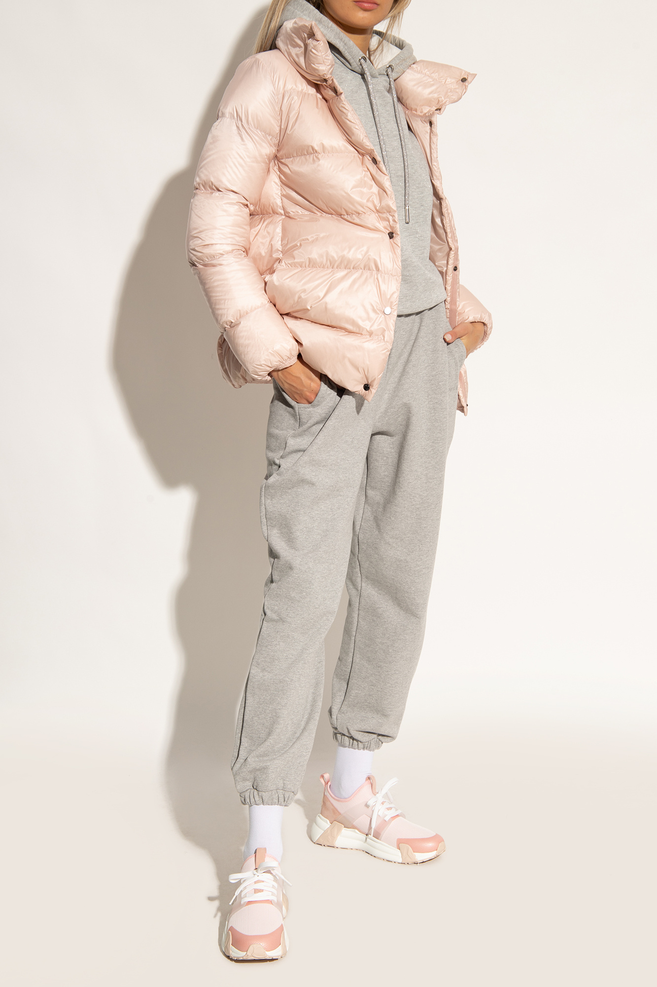Shop Moncler Lunarove Panelled Sneakers In White