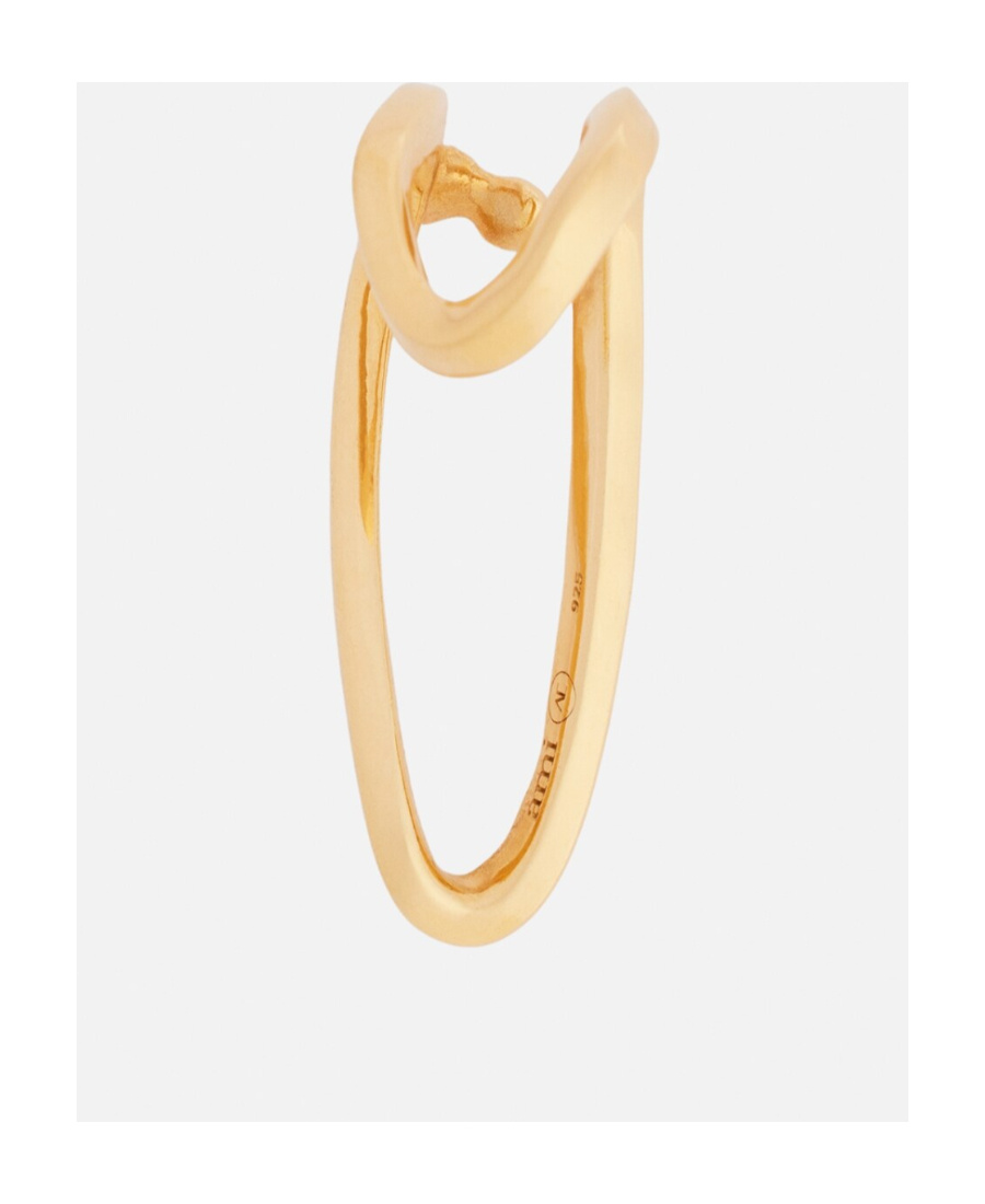 Ami Alexandre Mattiussi X Alan Crocetti Abstract Heart Ear Cuff In Yellow