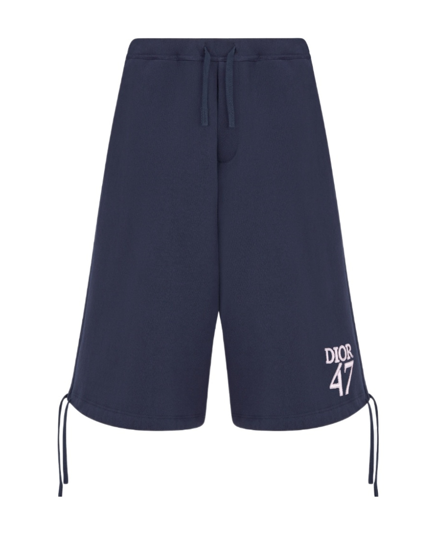 Dior Homme Blue Cotton Clothing Trousers In Blue