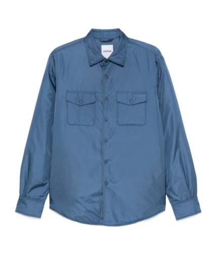 Aspesi Long-sleeved Shirt And Jacket In Blue