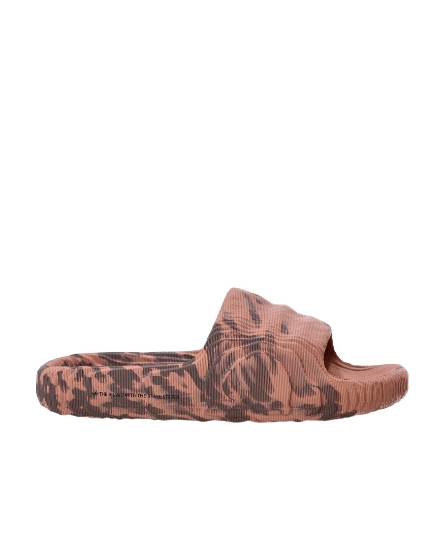 Adidas Originals Round Head Flat-soled Slippers In Brown
