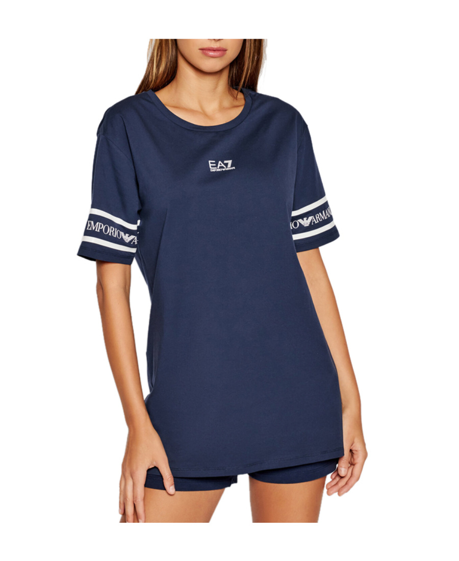 Ea7 Short-sleeved T-shirt In Blue