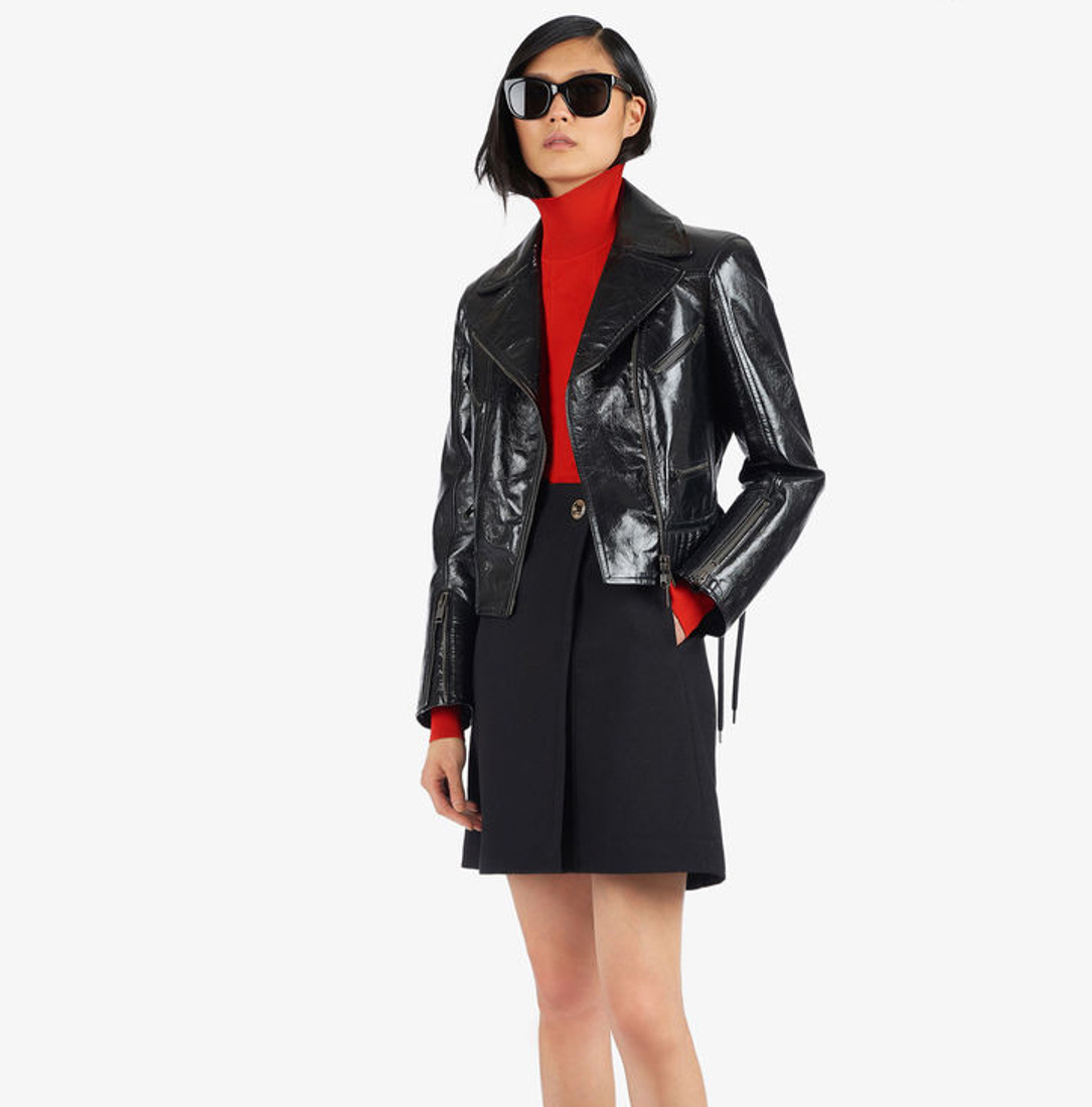 Givenchy Mini Wrap Skirt In Black