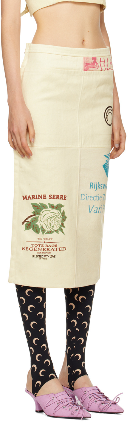 MARINE SERRE ZIPPER POCKET SKIRT 