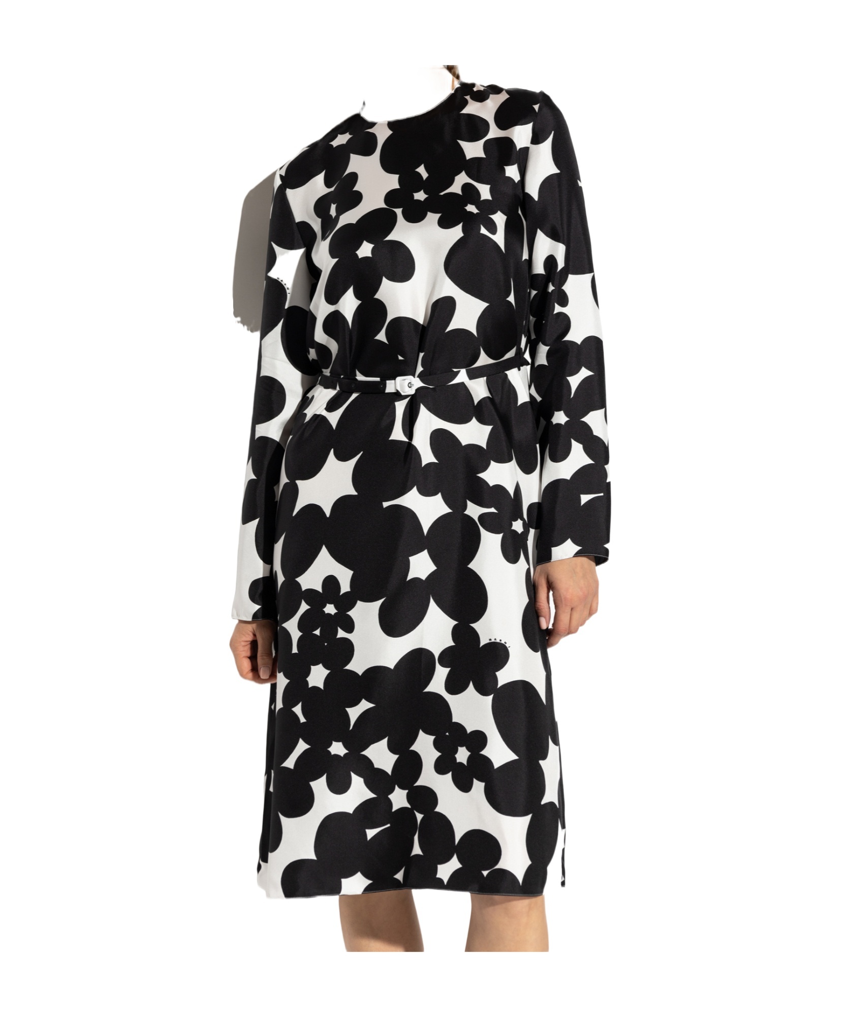 Marni Women's Dilles Print Silk Dress In Black