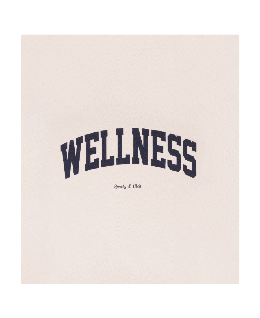 Sporty And Rich Wellness Logo-print Sweatshirt In White