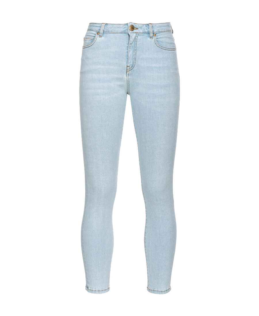 Pinko Sabrina Mid-rise Skinny Jeans In Blue