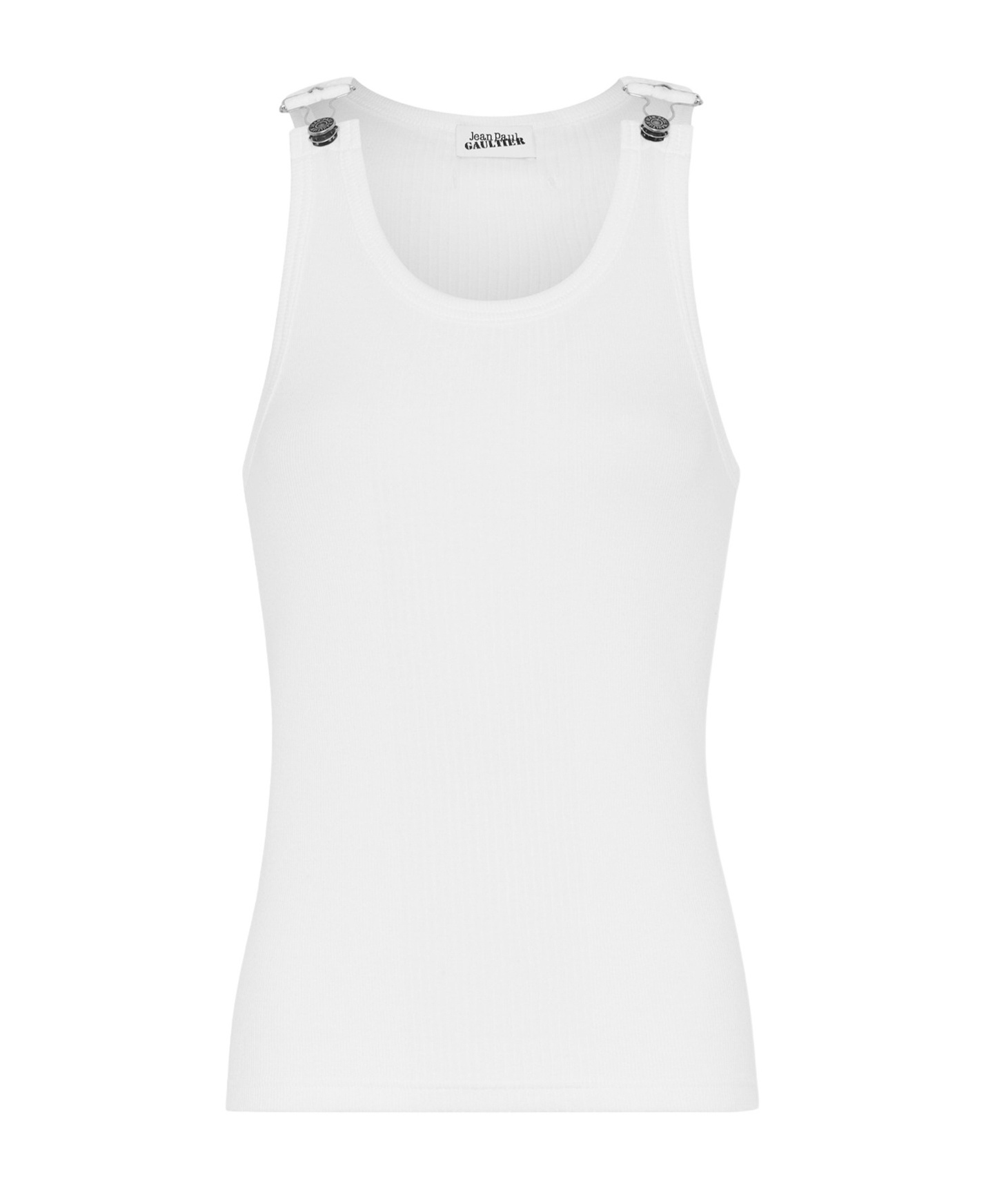 Jean Paul Gaultier Crew Neck Vest In White