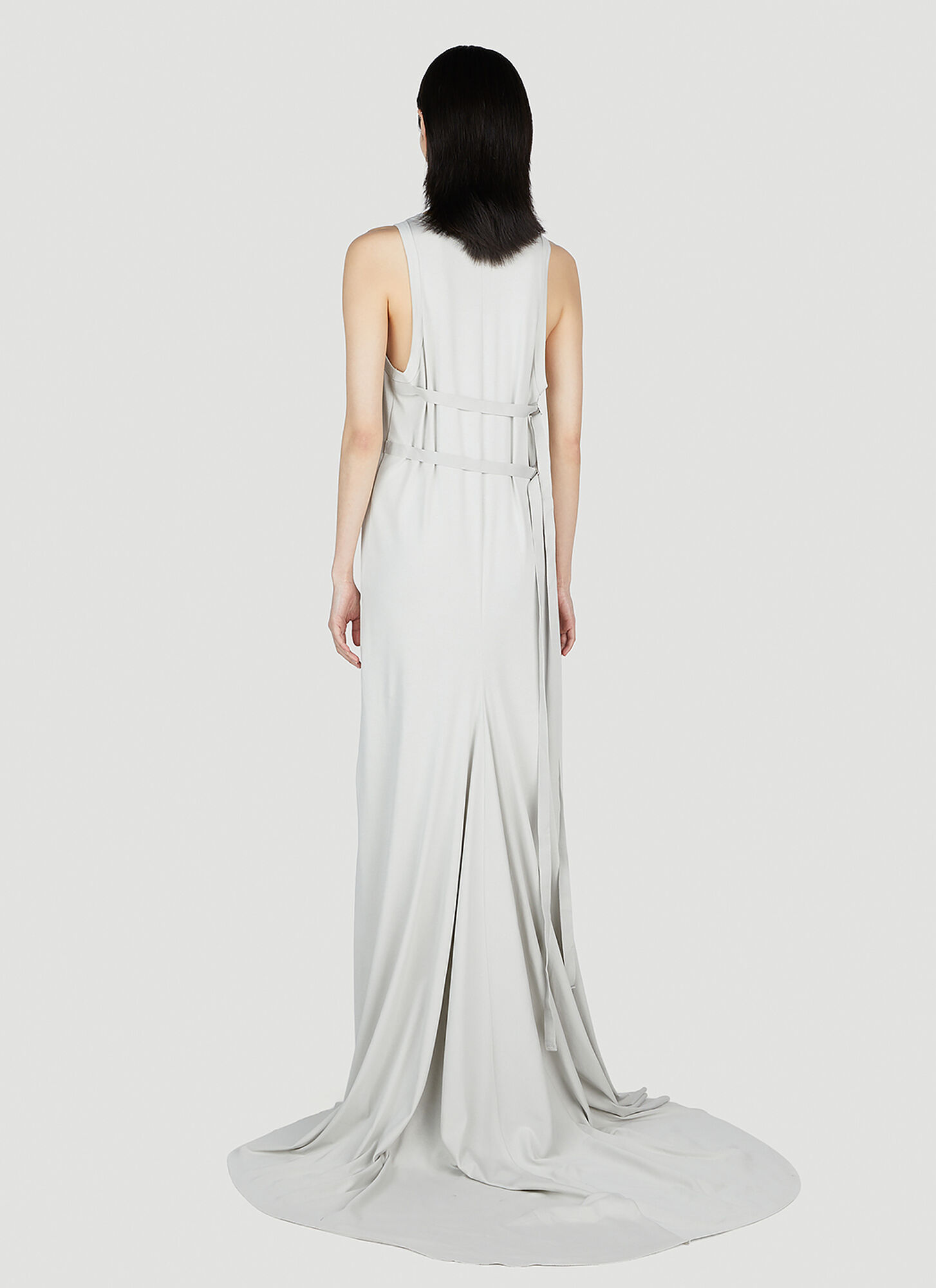 ANN DEMEULEMEESTER X-LONG FLARED DRESS