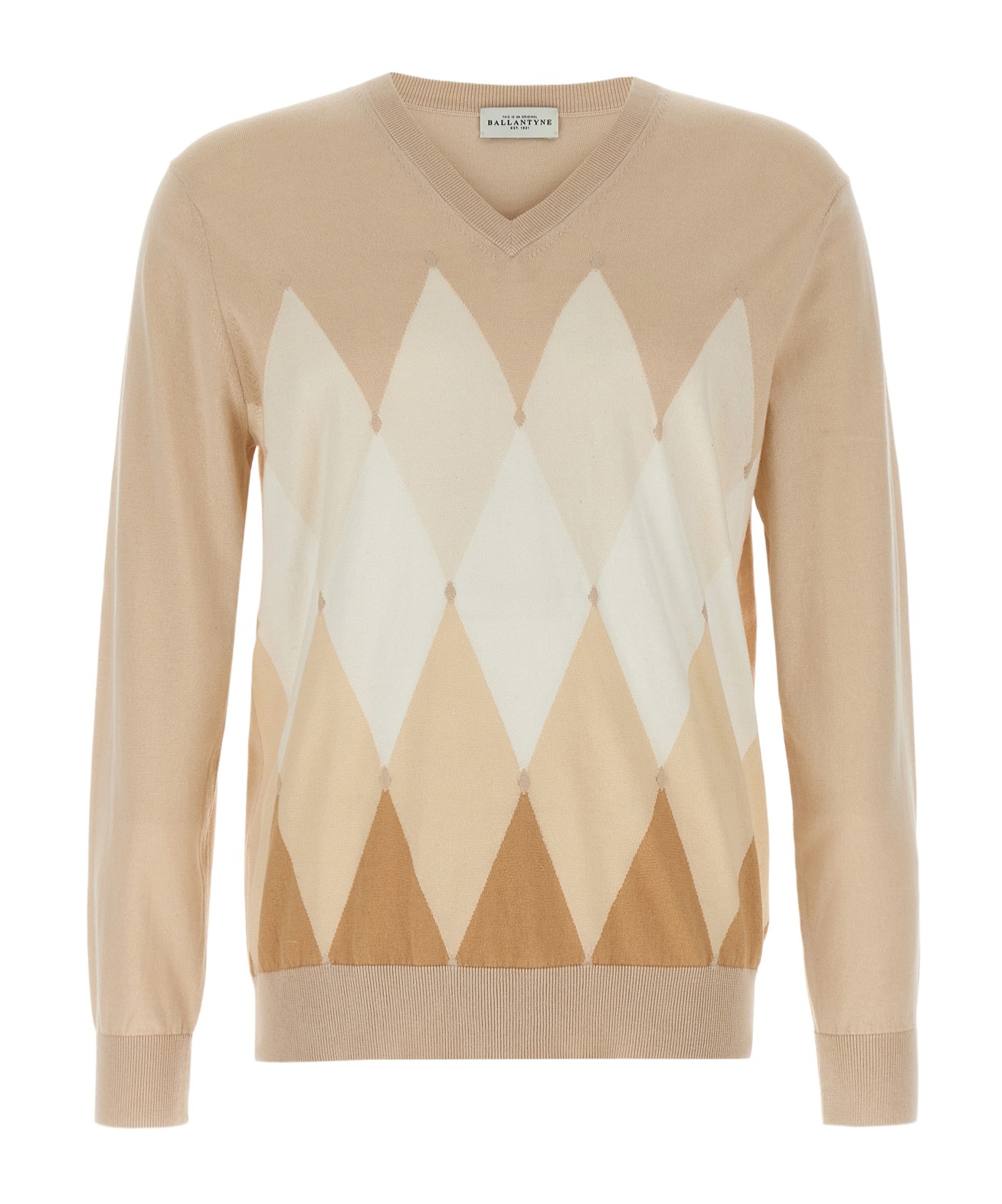 Ballantyne Argyle Weater In Nude