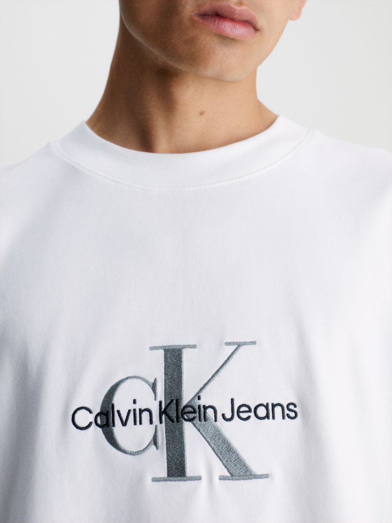 Calvin Klein Jeans Est.1978 Logo-print Cotton T-shirt In White