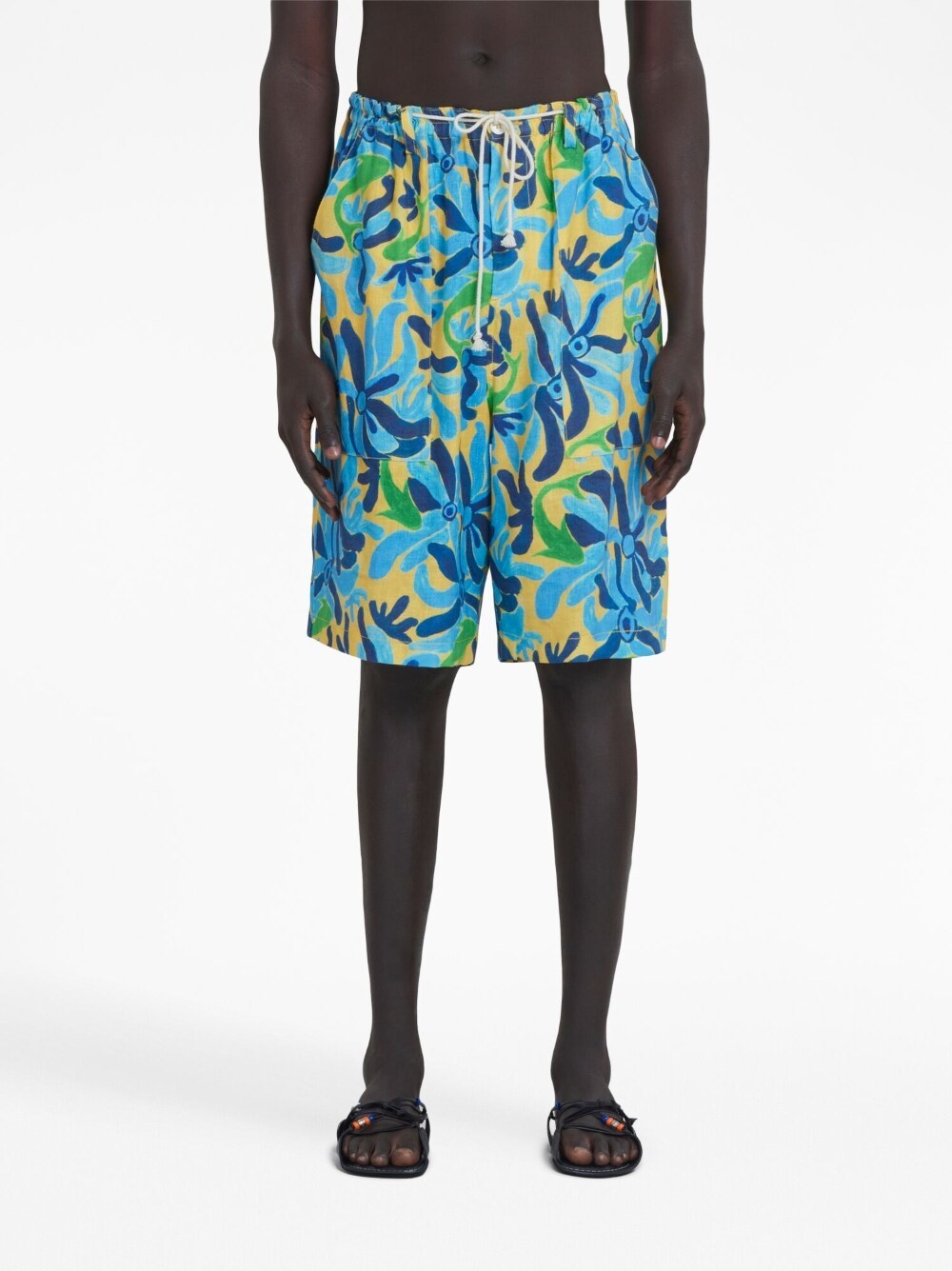 Marni No Vacancy Inn Bermuda And Short Multicolor In Blue