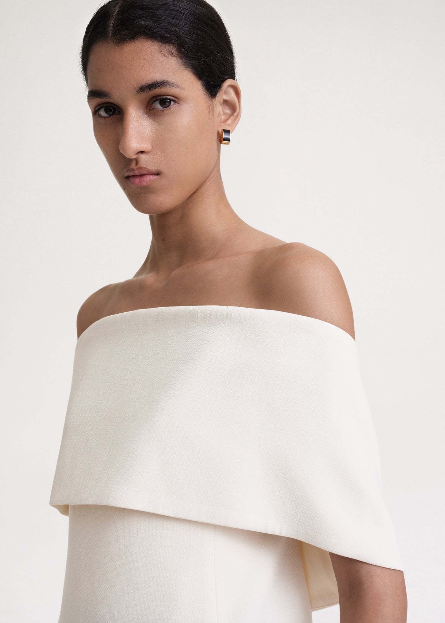 Totême Zenoma Off-shoulder Strapless Top In White