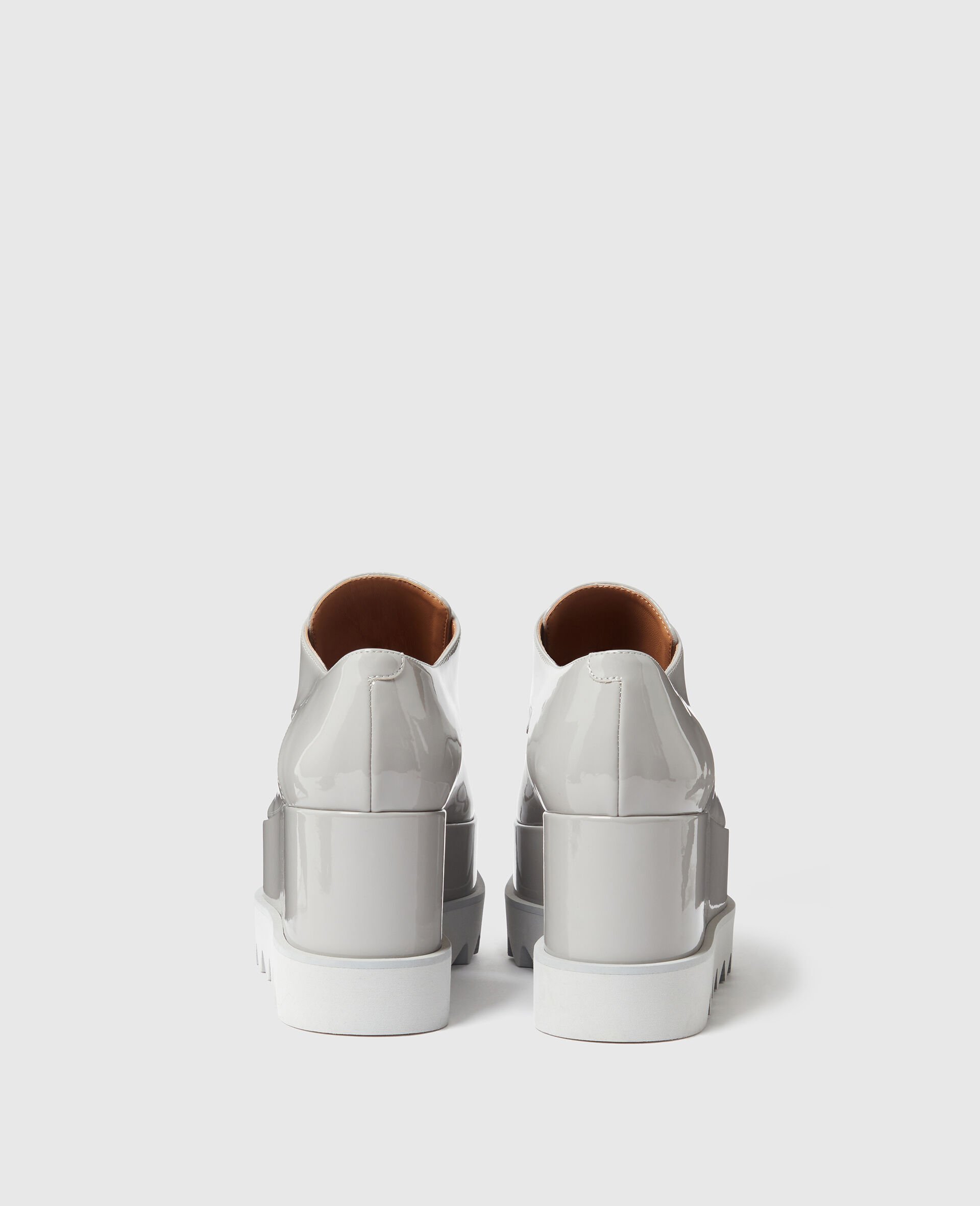 Stella Mccartney Elyse Solid Color Platform Shoes In Gray
