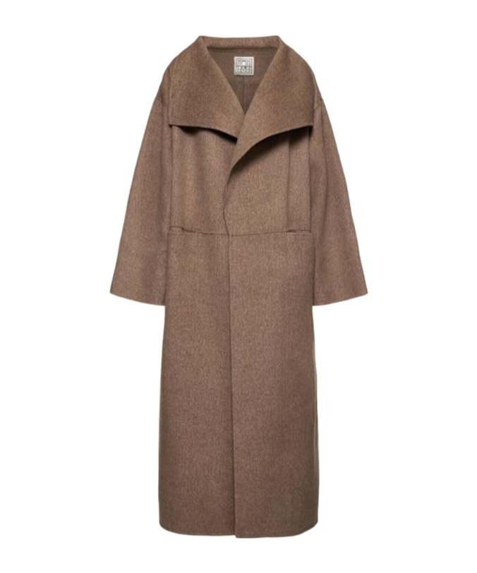 Totême Lapel Long-sleeved Coat